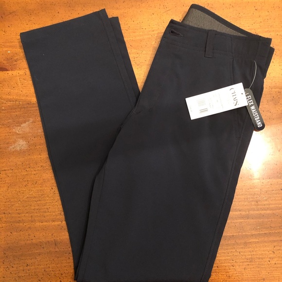 NWT Chaps Navy Blue Uniform Pants - Size 12 - Picture 1 of 4